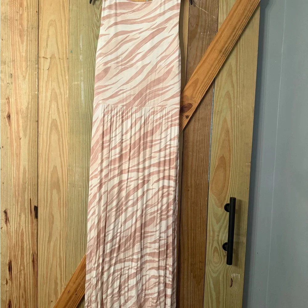 Soma Blush Zebra Print Maxi Dress - Picture 5 of 8